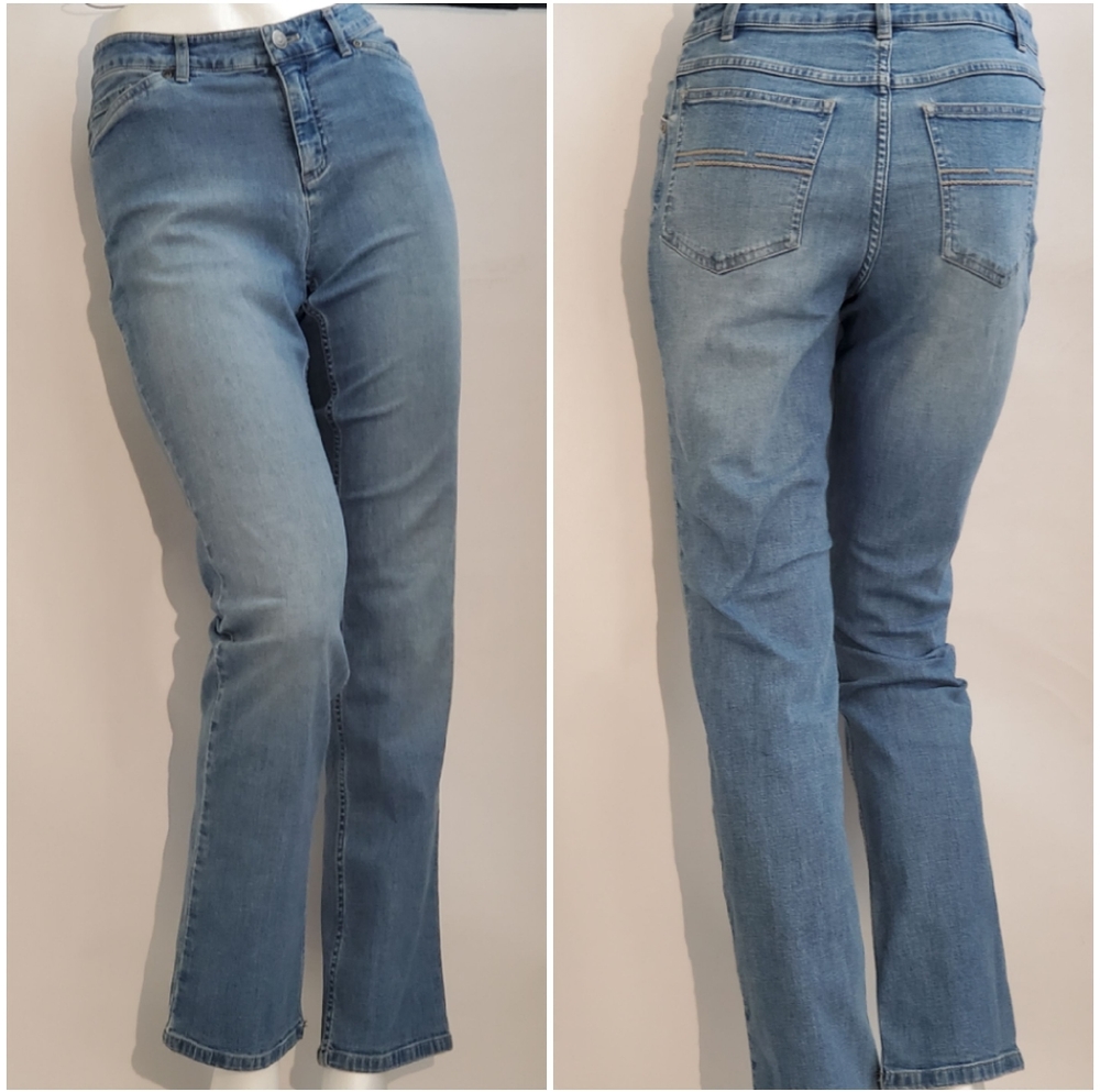 J Jill Petite 0 Blue Straight Leg Jeans 0P